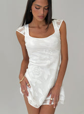 Lucienna Mini Dress White Floral