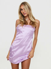 Shaya Strapless Mini Dress Lilac