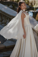 ivory pure silk shawl