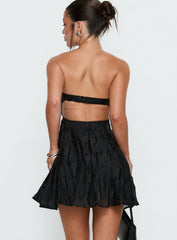 Loulani Strapless Mini Dress Black