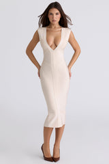 vanilla bandage midi dress