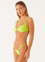 Airlie Balconette Bikini Top - Sunny Lime