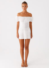 Anthem Cotton Mini Dress - Ivory