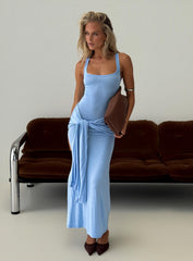 Madisa Racerback Maxi Dress Blue