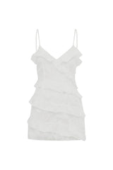 AISHA MINI DRESS - WHITE