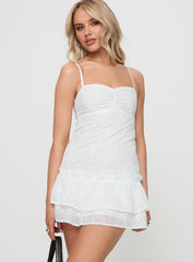 Harpin Mini Dress White