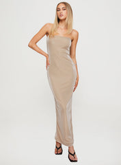 Samper Strapless Maxi Dress Champagne