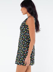 Nellie Mini Dress Black / Multi Floral