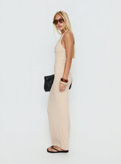 Sakiri Halter Maxi Dress Cream