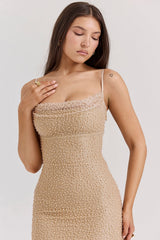 seapearl embellished maxi dress