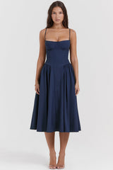 french navy corset sundress