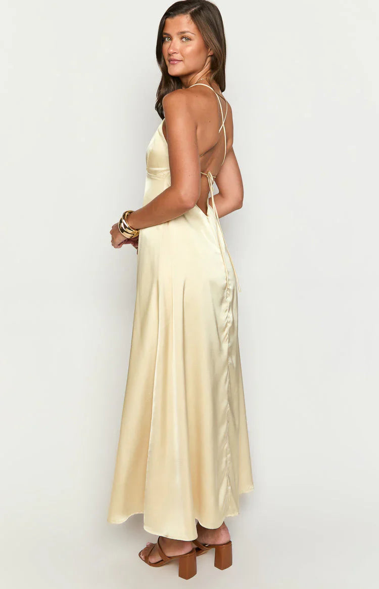 Nakita Yellow Maxi Dress