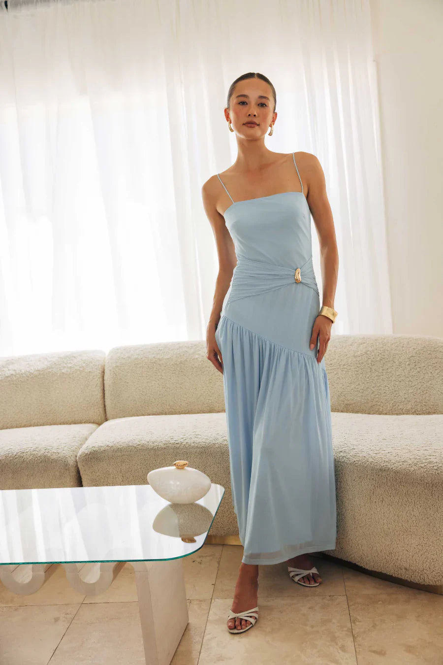 Ashe Drop Waist Midi Dress