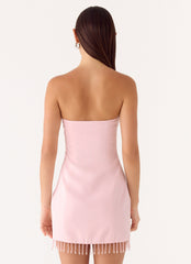 Arista Strapless Mini Dress - Pink