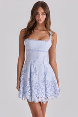 bluebell scallop lace broderie anglais mini sundress