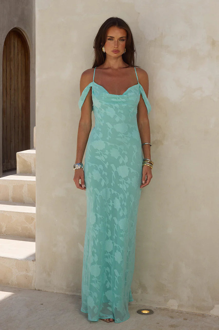 ANITA MAXI DRESS - AQUA