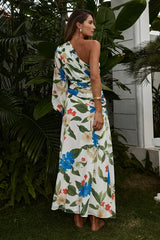FLORIA MAXI DRESS - WHITE FLORAL
